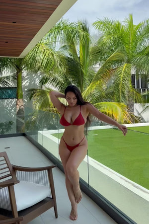 Sky Bikini Bottom Saffron